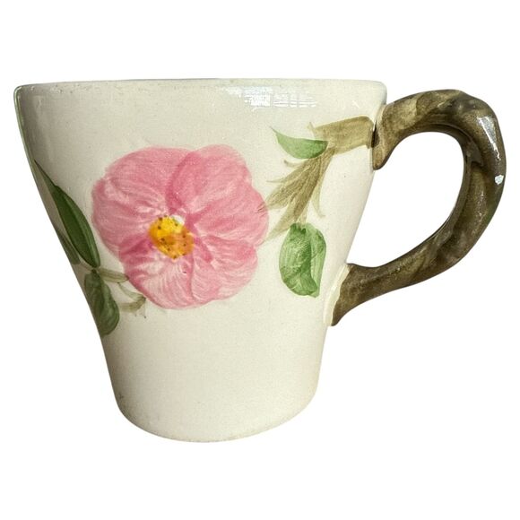 Franciscan Desert Rose Egg Cup & Mug USA Pink Rose Pottery Pair Read Notes - Picture 11 of 14